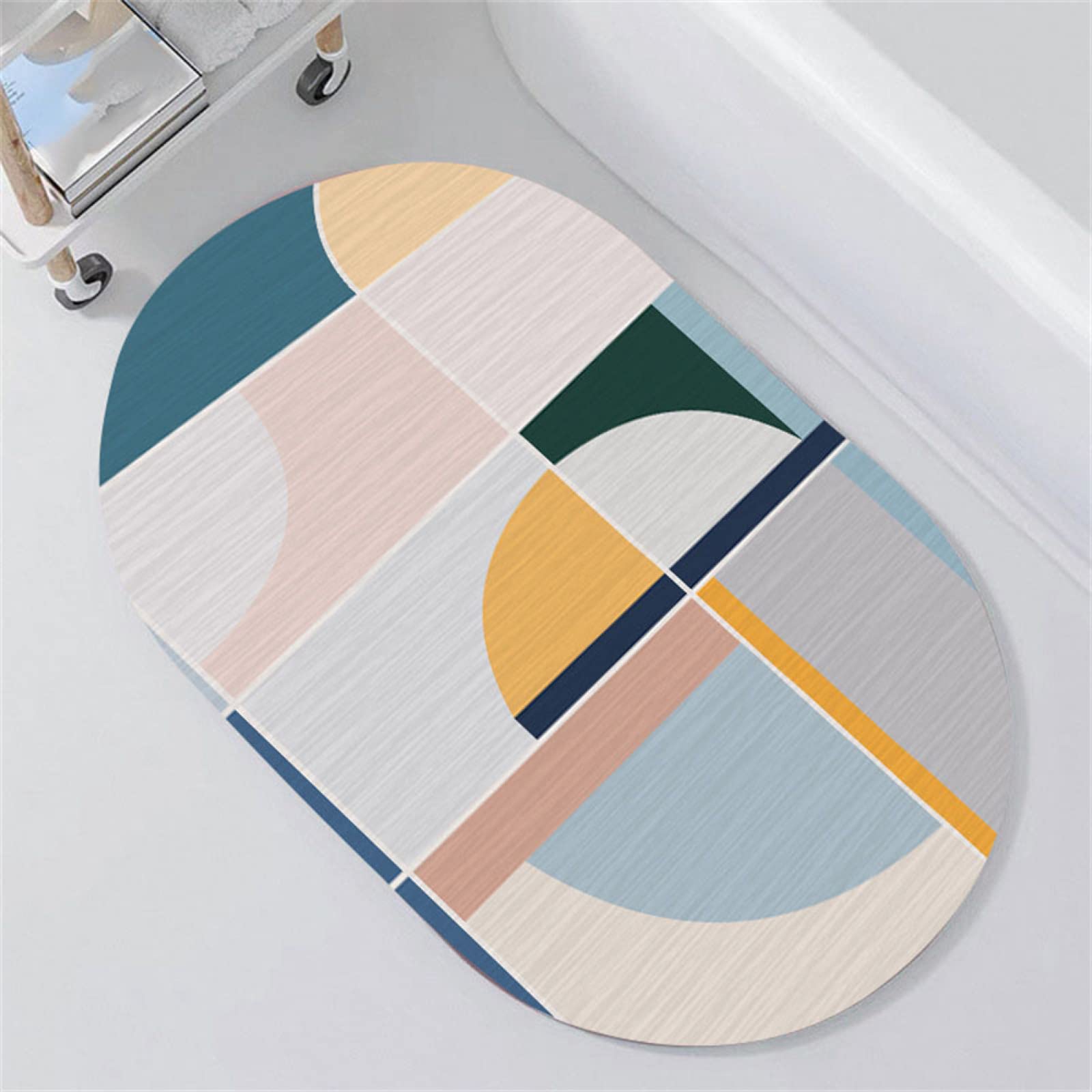 Tapis de bain super absorbant antidérapant grand format séchage rapide