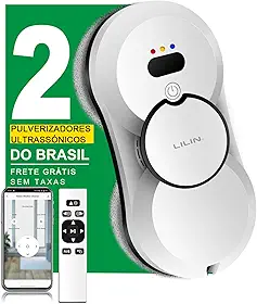 Robô Limpa Vidros Lilin HCR10, Limpeza de Janelas Automática, Bivolt, com Controle Remoto e App, Compatível com Amazon Echo