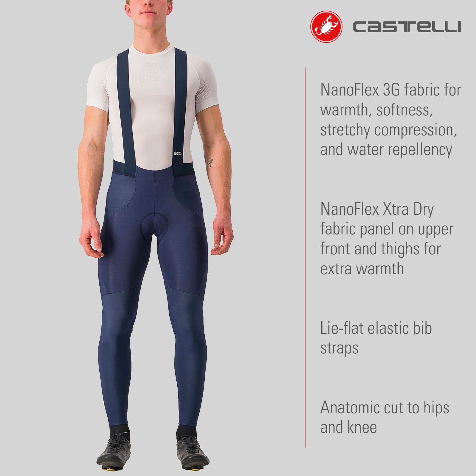 CASTELLI Wyprzedzanie Ros Bibt - Kombinezony rowerowe Mężczyźni