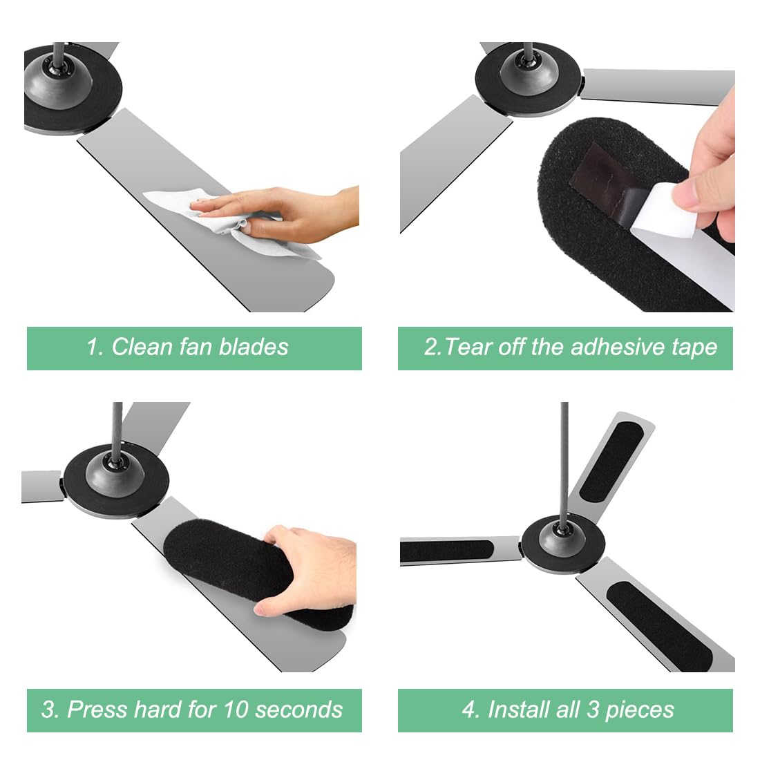 Lot De 6 Filtres à Charbon De Noix De Coco Actif Pour Ventilateur De Plafond, Purificateur D'air Pour Ventilateur De Plafond, Longue Durée, élimine Les Odeurs, La Poussière Et Les Polluants