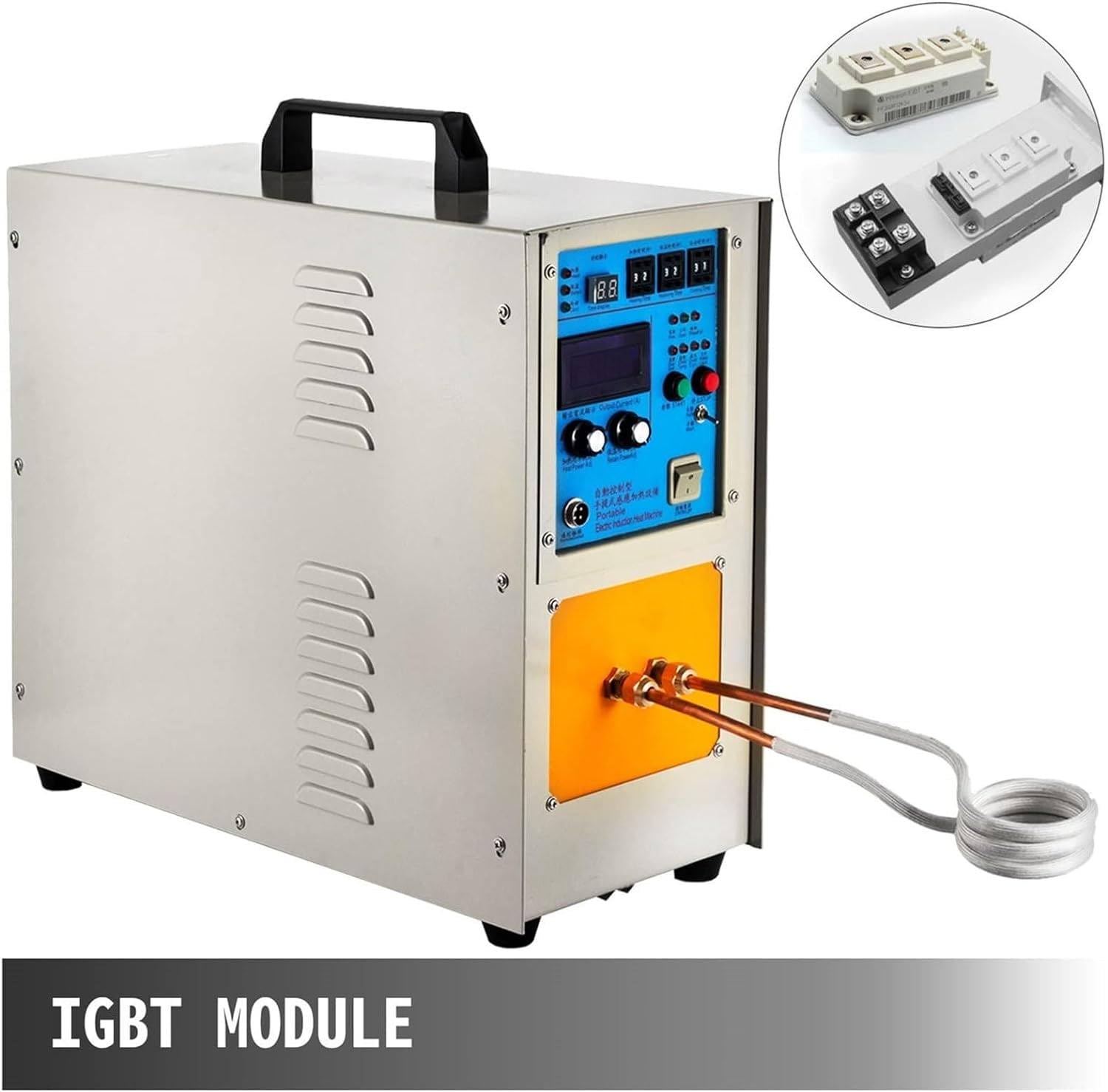 Hochfrequenz-Induktions-Heizmaschine, 15 kW 110 V/220 V Ofen, 30-100 kHz, 2200 ℃ (2,200.0 °C) zum Schweißen, Schmieden, Schmelzen