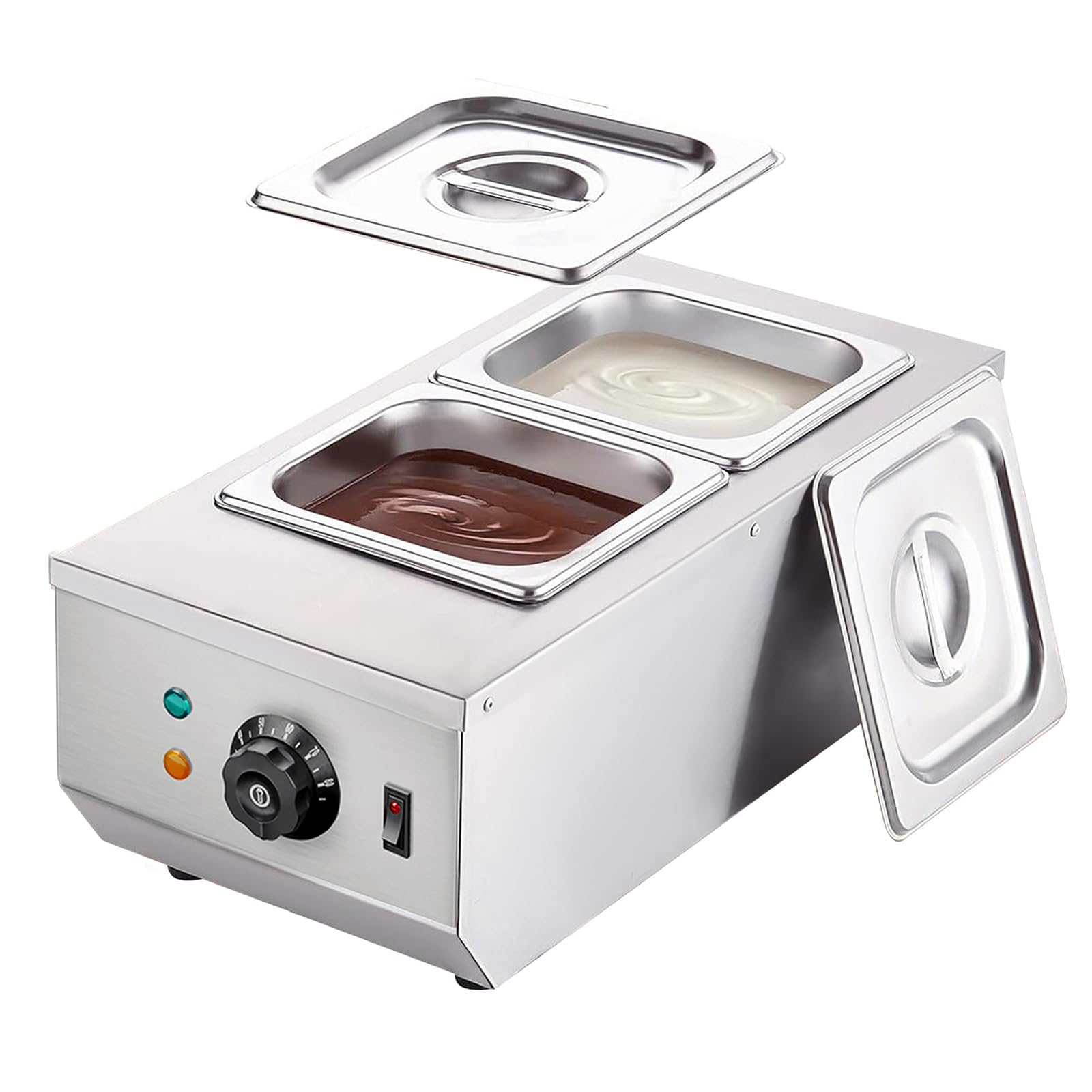 Pentola per Sciogliere Il Cioccolato Commerciale Controllo della Temperatura 0~203℉ Scaldavivande Commerciale per Catering E Ristoranti,3L