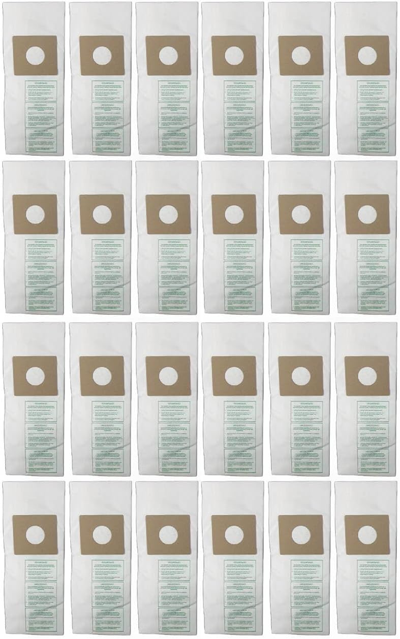 Replacement PU-2 Vacuum Bags for Panasonic and Sharp Upright Vacuums Fits Models U U-3 U-6, 24-Pack