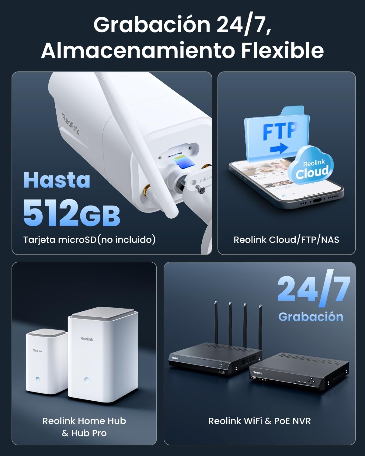 Reolink 4K Camara Vigilancia WiFi Exterior, Zoom Óptico 5X, Detección de Persona/Vehículo/Animale, Cámara Exterior de Seguridad IP67, Visión Nocturna, Wi-Fi 6 2,4/5GHz, Audio Bidireccional, RLC-811WA