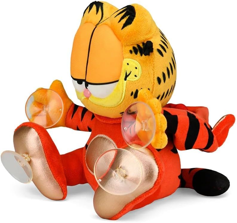 Kidrobot Garfield Year of The Tiger 8"" Plush Window Clinger - Red Edition, Orange - Image 8
