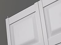 Vista 3 de LTL Home Products SEAPP24 Seabrooke - Puerta plegable interior con panel elevado de PVC, 80 pulgadas x 24 pulgadas, color blanco