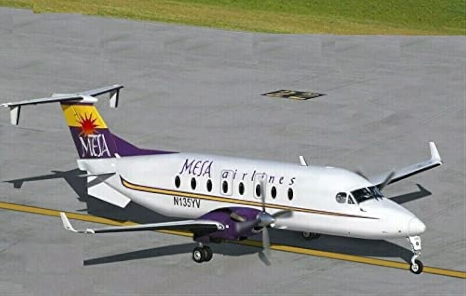 Amazon.com: Amodel 72317-1/72 Airliner Beechcraft 1900D, Plastic