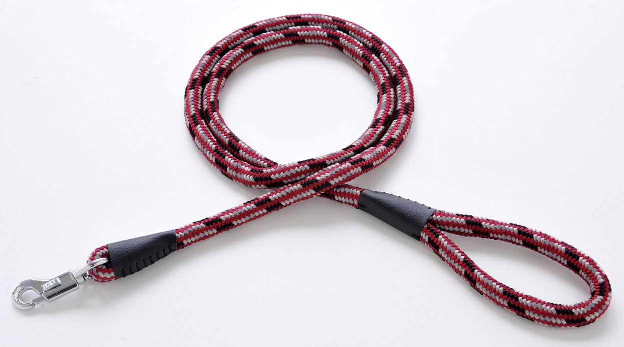 Petio Basic Plus Neon Plus Lead for Medium Dogs, Red, 0.5 inches (12 mm)