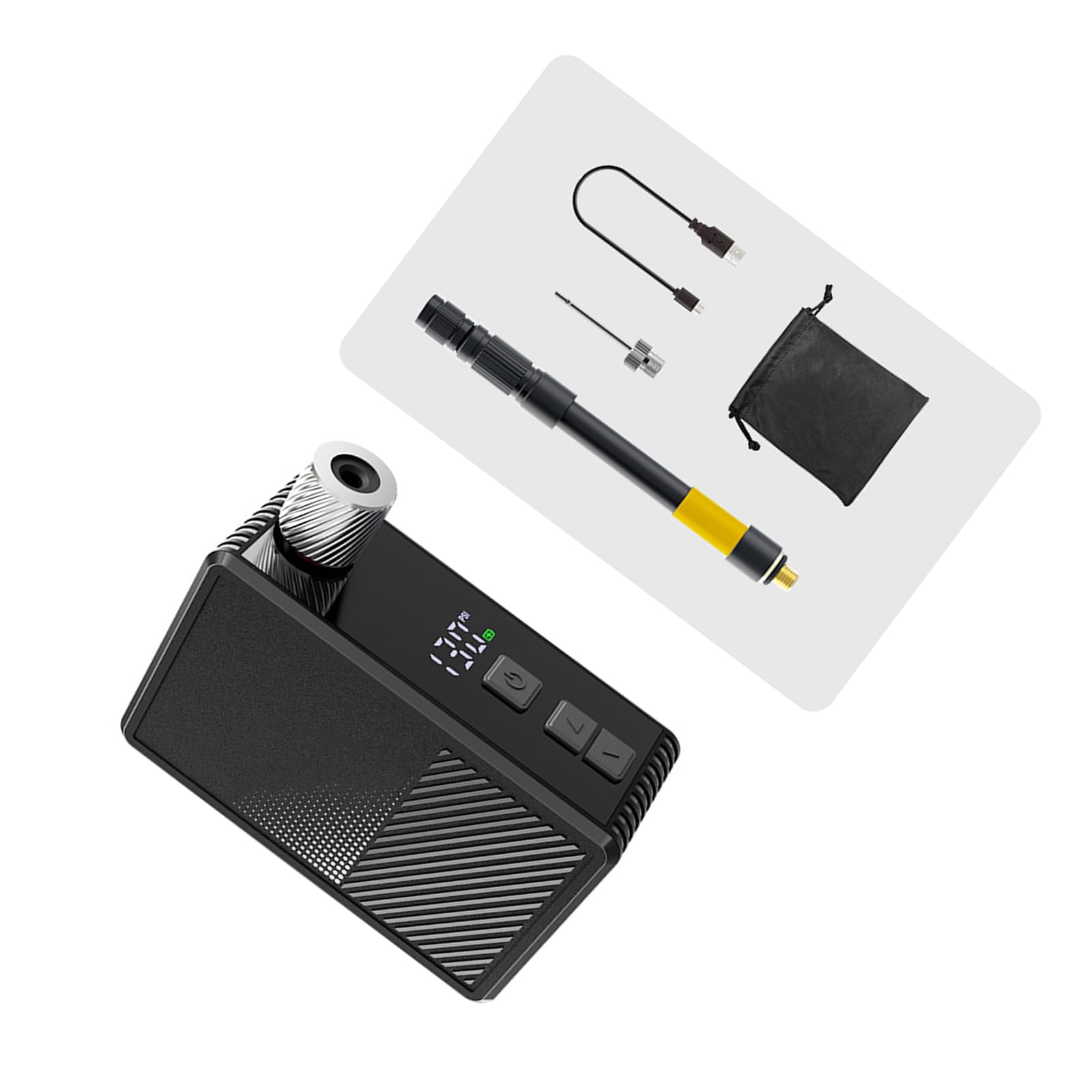 Compatti Dimensioni Da Viaggio Accessorio Ciclismo Gonfiaggio Rapido Bici Pompe Ad Aria Elettrica Bici Pompe Elettriche 130PSI Uscita Pompe Elettriche per Bici