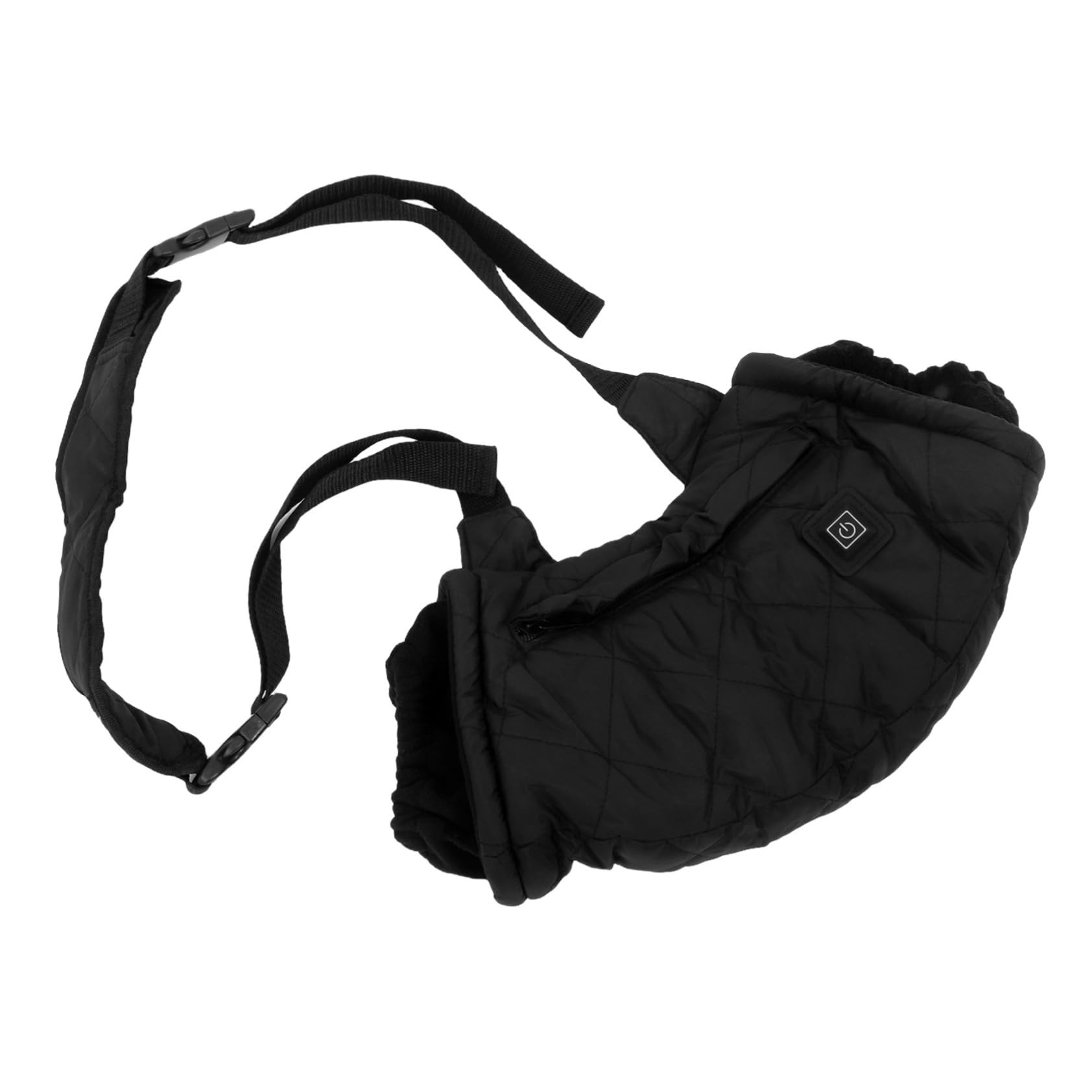 Borsa Scaldamani Elettrica Nera, Manopola Imbottita per Mani