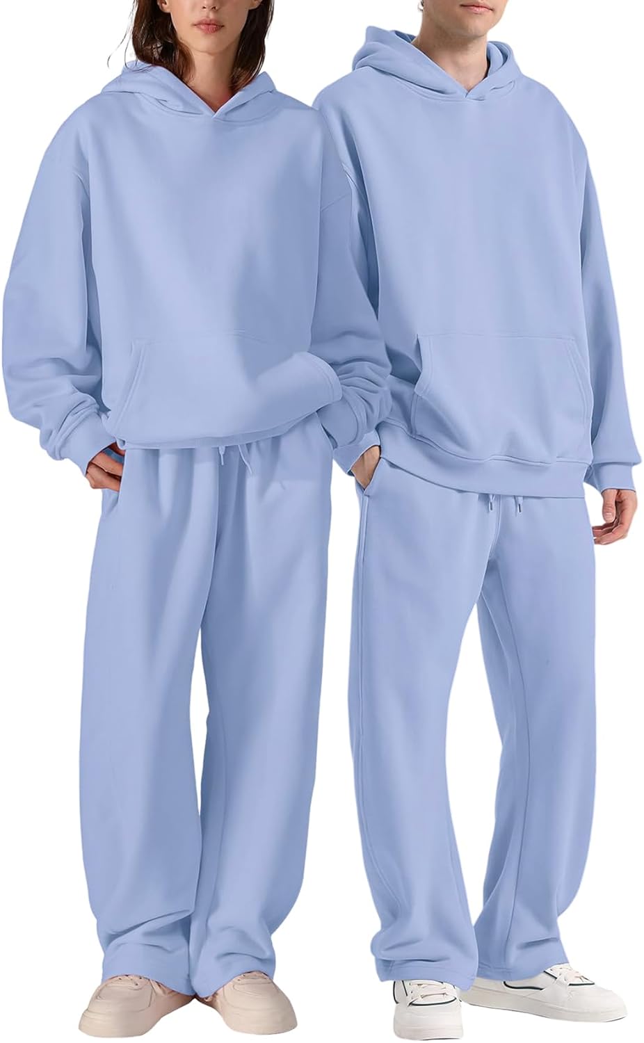 Wyeysyt Wide Leg Pants Women Baggy Barrel Sweatpants Cotton Women's Sweatpants - Image 6