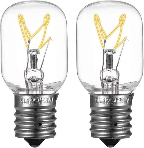 Bombilla para microondas Whirlpool – Bombilla para Whirlpool Maytag GE Amana Over The Range Hood Microondas, regulable con base E17 de 125 V, 40 W,