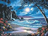 Fipart 5D DIY Diamond Painting Cross Stitch Craft Kit Wall Stickers for Living Room Decoration. Wave