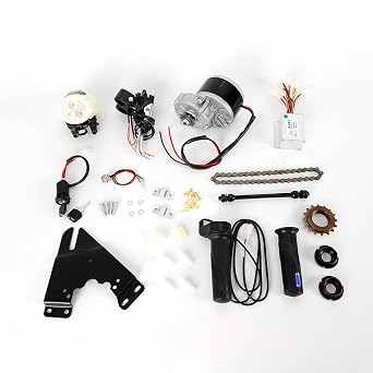 250W 24V Electric Bike Conversion Kit Fit for 22-29 Inch Ordinary Bicycle, E-Bicycle Kit E-Bike Motor Set Homemade DIY Electrci Bicycle Thumb Kit Twist Kit Mountain Bike Conversion Custom