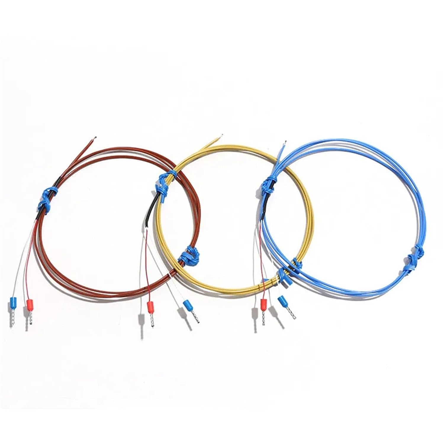 K-Type J/T-Type Thermocouple Exposed Solder Joint Temperature Measuring Line Fast Sensor with PI Adhesive Film 1Pcs(T 0.5M with PI)