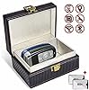 KAV Faraday Box with 2 Faraday Pouches - RFID Signal Blocking Car Key Fob Protector, Anti-Theft Keyless Entry Case for Keys, Phones & Cards, Durable Carbon Fiber Design with PU Leather & Wood #5