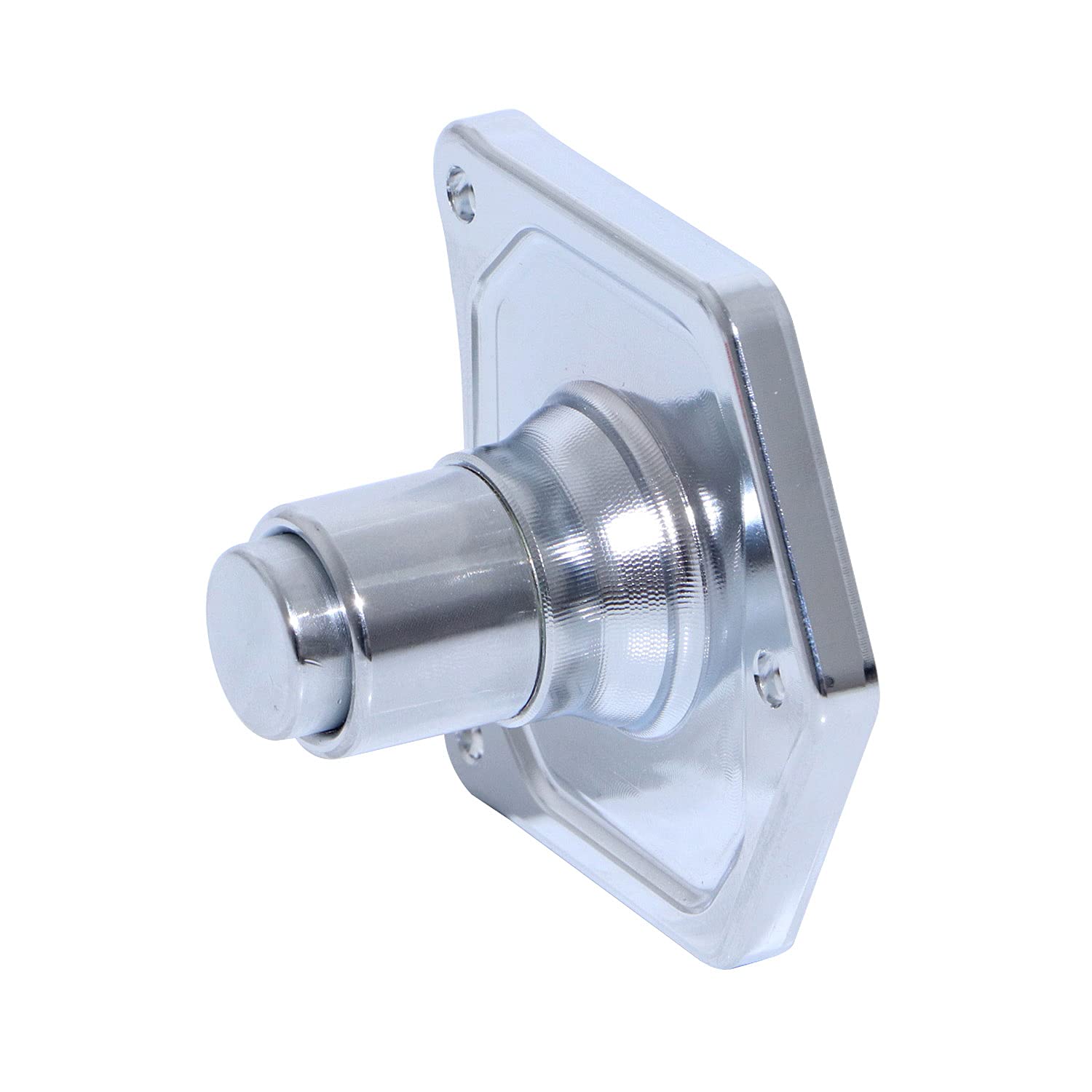 YDLMT Chrome Solenoid Cover Starter Push Button for Harley Dyna Big Twin Road King Touring Electra Glide