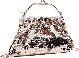 Bolsa Tiracolo Feminina Bolsa Mensageiro Bolsa De Lantejoulas Bolsa Mensageiro Bolsas De Ombro Senhorita Bolsas Femininas Em Tons De Terra Prata
