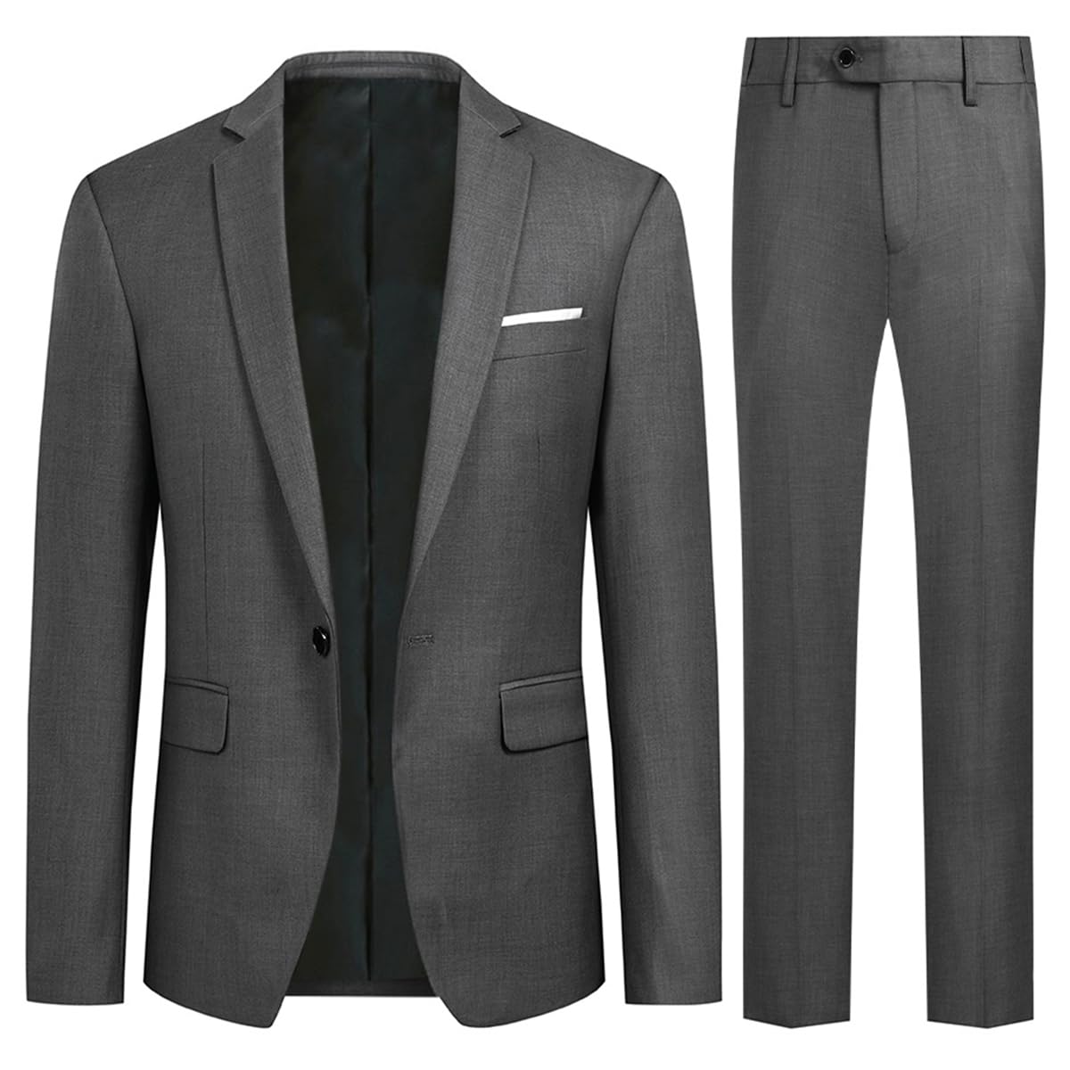 Allthemen Abiti da Uomo 2 Pezzi Suit Slim Fit Wedding Dinner Tuxedo Abiti per Uomo Business Casual Giacca e Pantaloni 10 Colori Disponibili