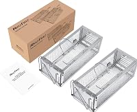 RatzFatz 2 db Élő Csapda Premium Egér és Patkány Csapda Nagy XL Méret 1