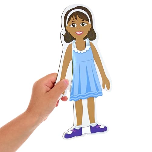 Miniatura 7 de Excellerations Aderezo magnético muñecas de 8.5 pulgadas, 80 piezas, aprendizaje socioemocional, preescolar, juguete educativo, juguetes para niños