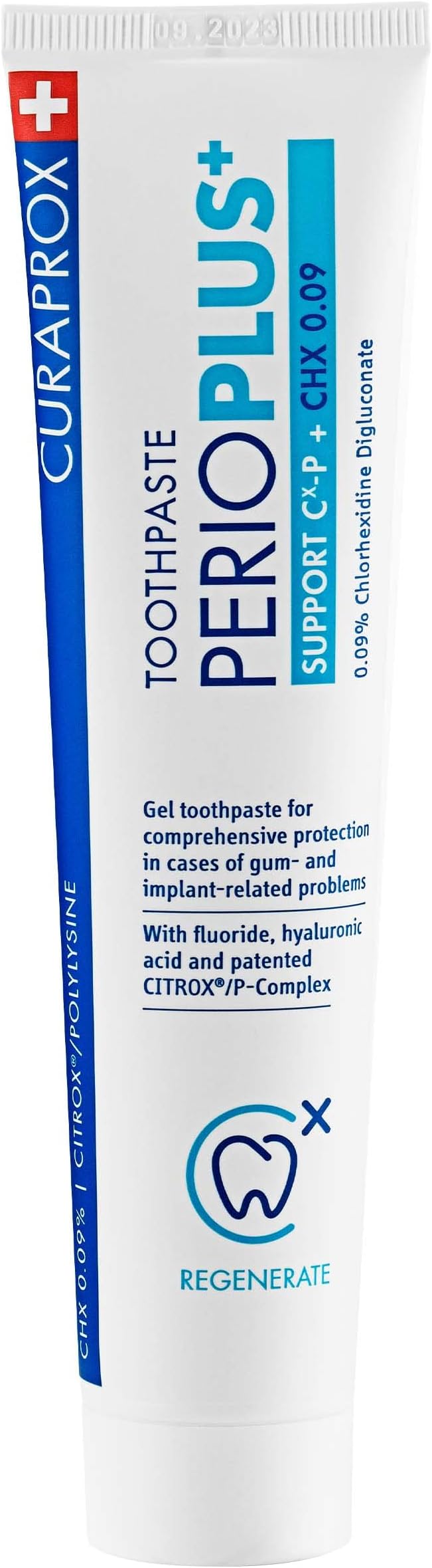 Perio Plus Support Gel Toothpaste – Oral Care for Gum Issues | Supports Plaque Control and Healing | 75 ml Tube | Designed in Switzerland