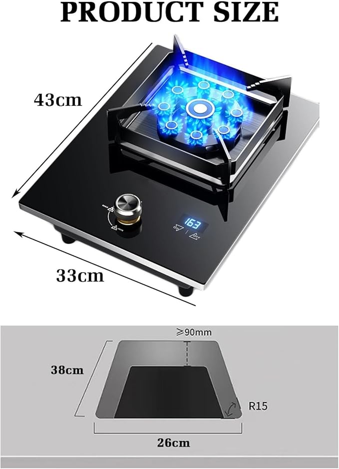 Estufa a Gas de 1 Puesto 43 cm con Encendido Electrónico miniatura 3