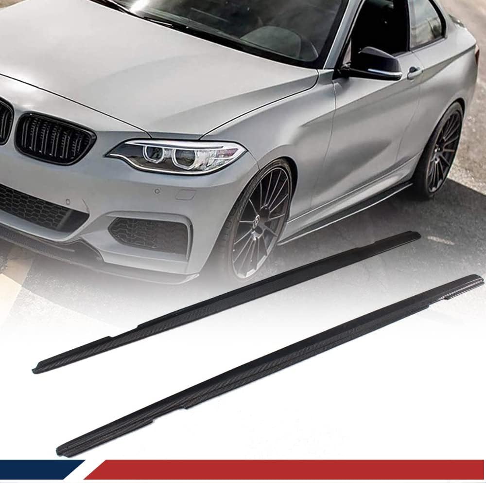 Carbon Fiber Side Skirts for BMW 2 Series F22 2014-2018 220i 228i 230i 235i M Sport Tech Car Side Skirt Extension Rocker Panel Splitters Factory Outlet