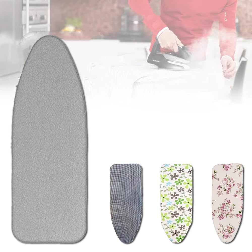 KFGISD, 12x36 12x38 Inch Cotton Ironing Board Pad, Iron Board Cover Adjustable, Elasticated ,Ironing Board Covers(Peony,15x45 inch(120x40 cm))