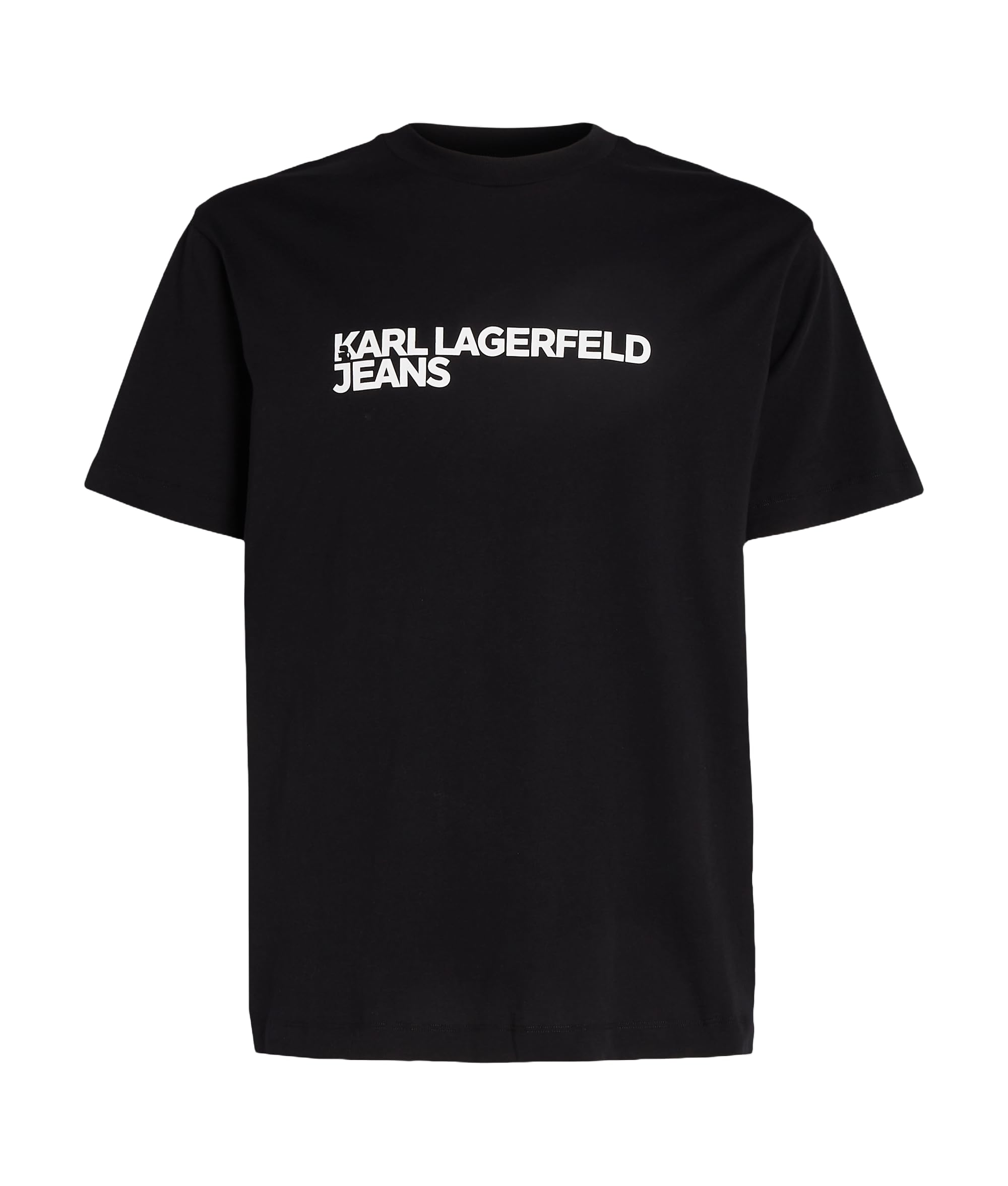 Karl Lagerfeld Jeans, Men's, Regular Short Sleeve Essential Logo Tee, Regular Fit, Black, S