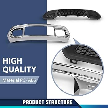 Amazon.com: PIT66 Front Lower Grille & Chrome Bumper Grill