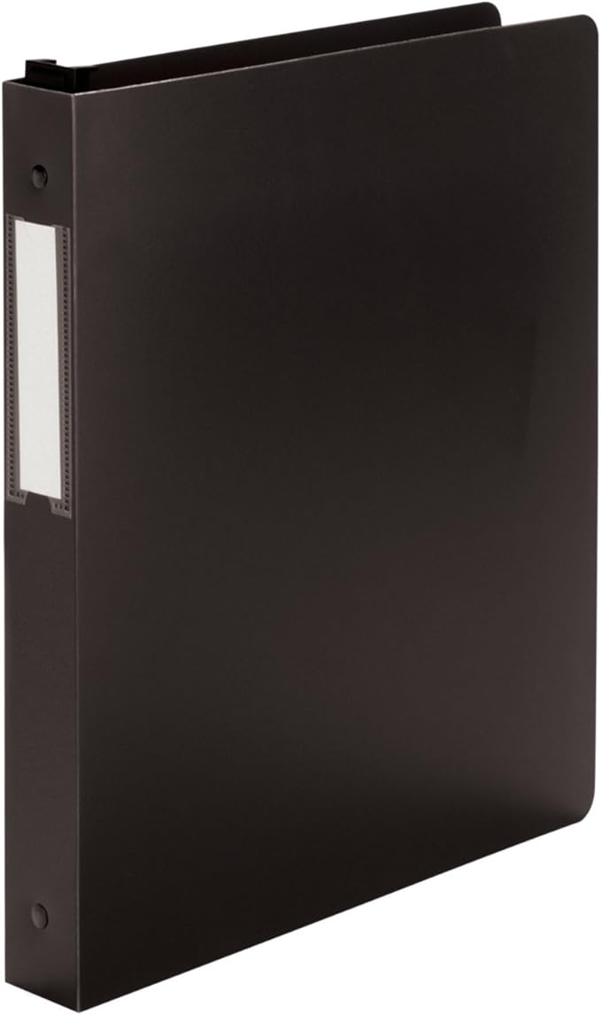 Wilson Jones Hanging Dubllock Round Ring Poly Binder, 8.5 x 11 Inches