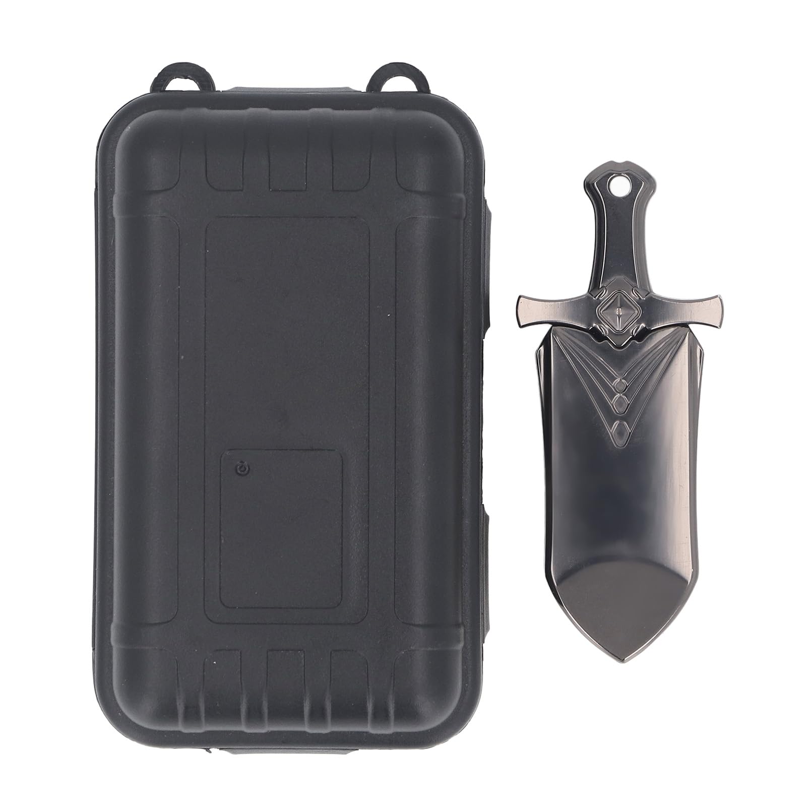 ZJchao Metalowy Suwak Fidget do łagodzenia Lęków Podręczna Zabawka Redukująca Stres z Płynnym Mechanizmem Pchania, Kompaktowa Konstrukcja z Etui do Przechowywania Zapewniającym Skupienie i Relaks