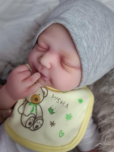 Miniatura 10 de SERENDOLL Muñeca de bebé Reborn de silicona completa de 185 pulgadas de silicona suave y sólida que se ven reales muñecas de vinilo no huecos