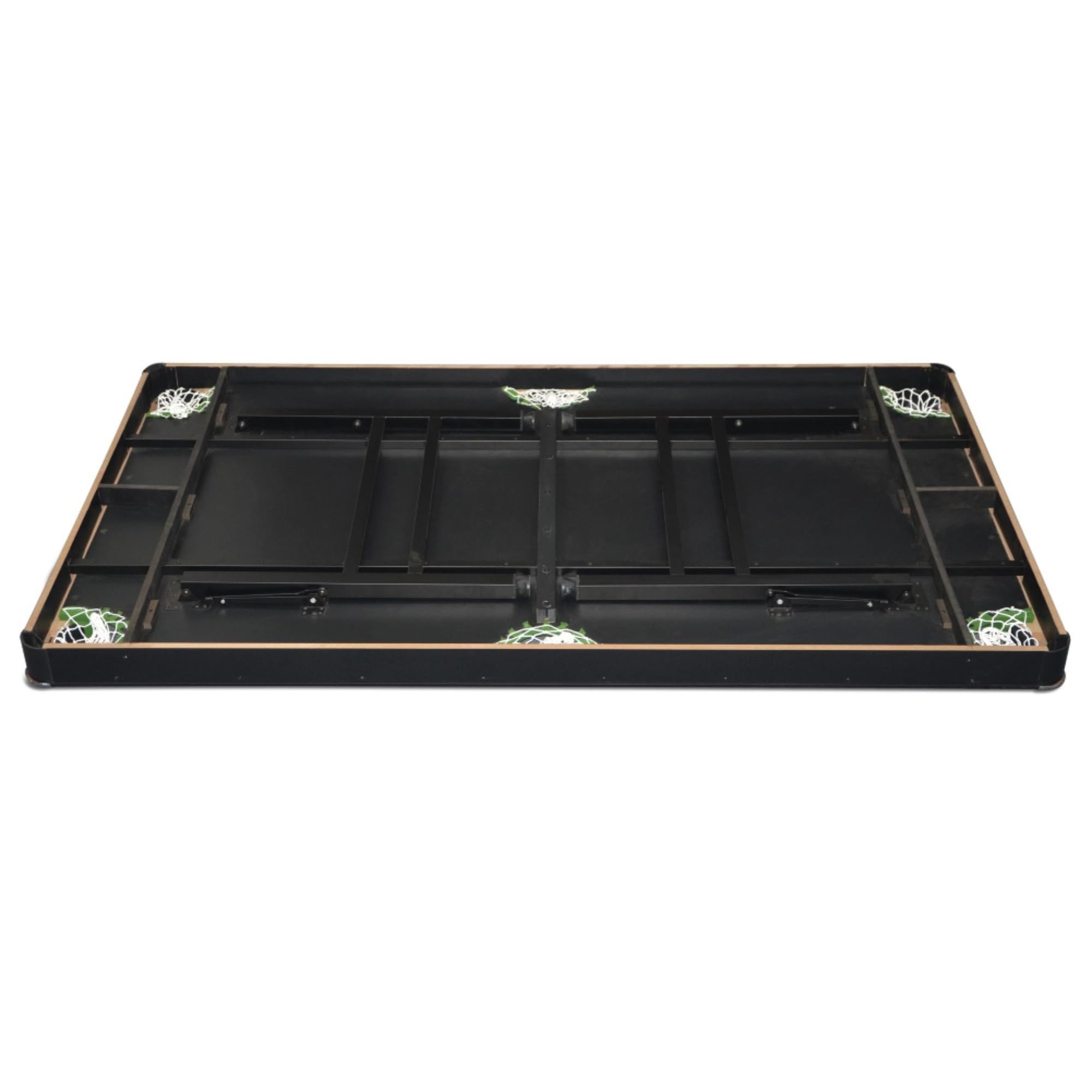 DEVESSPORT Mesa de Billar Plegable para Adultos (213x120x81 cm) | Estructura Metálica Estable, Sin Retorno de Bolas, Tapiz Profesional Verde y Accesorios Incluidos