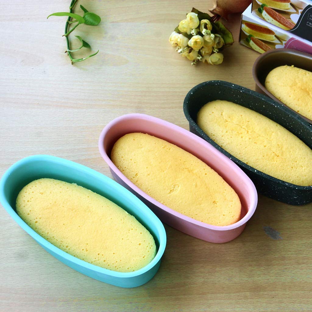 RJJ Narzędzia do pieczenia formy ciasto owalne ser serem non-stick ciasto chleb formy non-stick piekarnik ciasto złoto (Color : Golden)