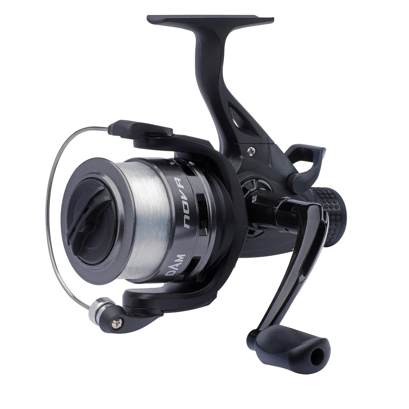 DAM Quick Nova RD Spinning Reel | Freshwater All-Round & Feeder Fishing Reel | Graphite Body & Rotor | Pre-Spooled Monofilament Line | 5.2:1 Gear Ratio | 4000 | Ambidextrous