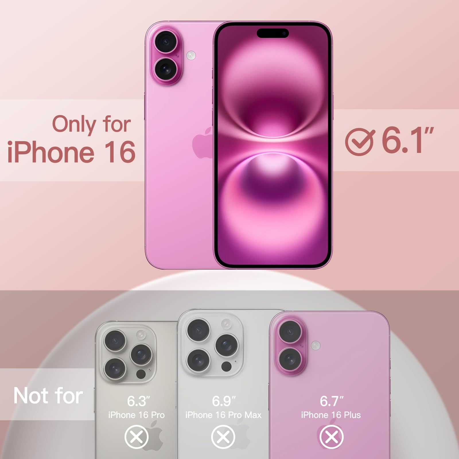 Coque Silicone JETech Pour IPhone 16 Pro Max - Douce Au Toucher, Protection Intégrale, Microfibre