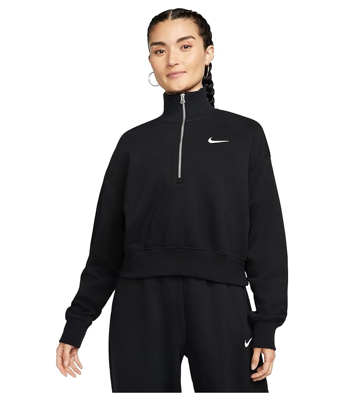 Women's Nike Sportswear Phoenix Fleece 1/4-Zip Cropped Sweatshirt