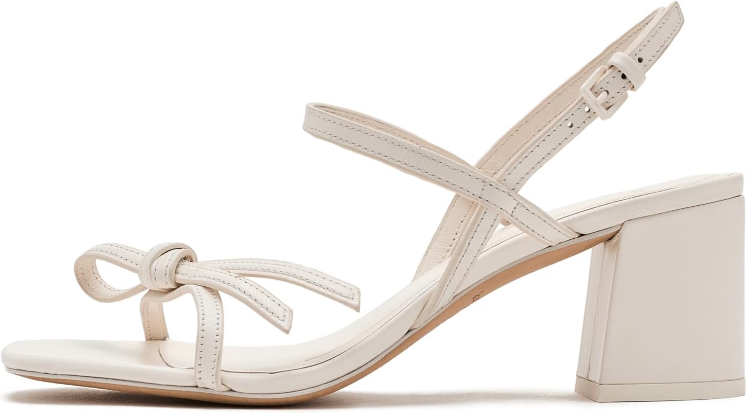 kate spade new york womens Loop Smooth Leather Block Heel Sandal