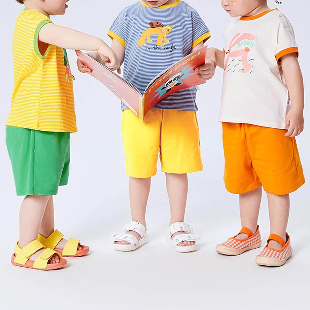 Lot de 6 shorts d'été unisexes en coton pour bébé garçon et enfant, vêtements d'été, lot de 6, lot de 1 à 5 ans