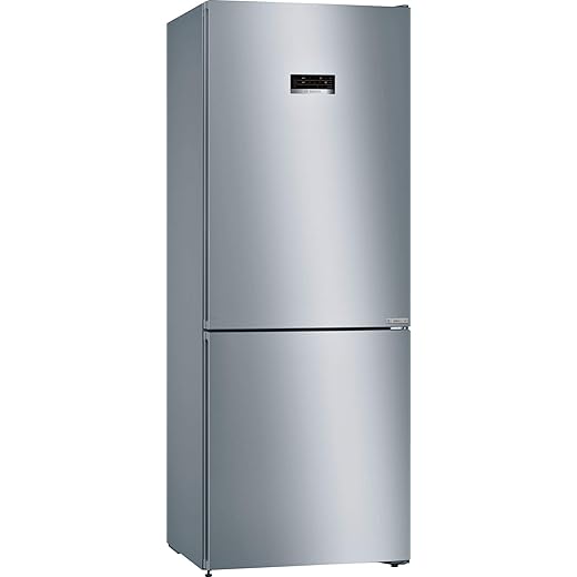 Bosch 415 L 2 Star Frost Free Double Door Refrigerator (KGN46XL40I, Stainless steel look, Bottom Freezer, 2022 Model)