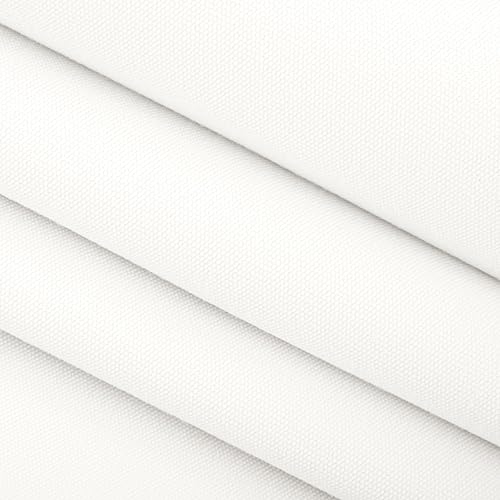 Miniatura 2 de Juego de 4 almohadas cuadradas de 17 pulgadas para interiores y exteriores y almohadas rectangulares de 12 x 20 pulgadas, hechas con tela blanca de