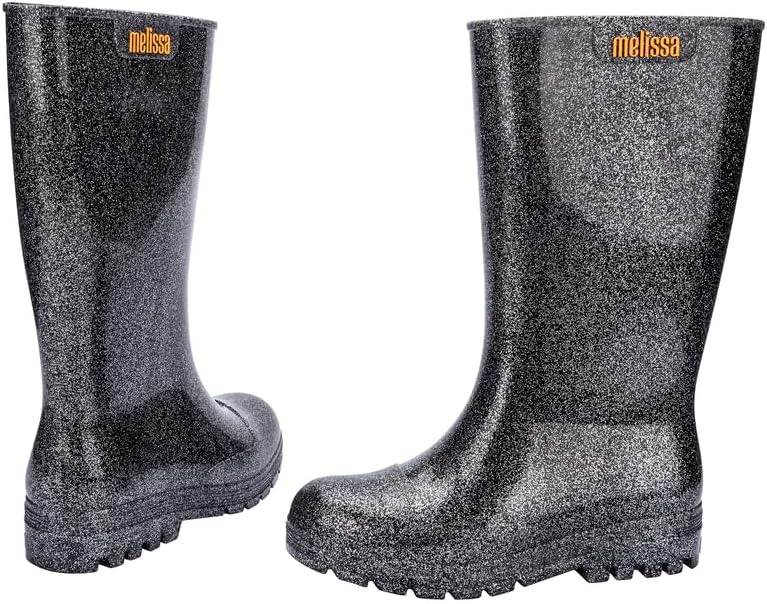 Melissa Welly Jelly Boot for Women - Mid-Calf Waterproof Jelly Rain Boot for Women, Soft and Flexible Trendy Rain Boots with Treaded Rubber Sole, Vegan