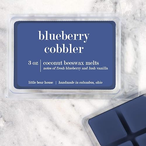 Blueberry Cobbler - Strong Scented Natural Coconut Beeswax Wax Melts