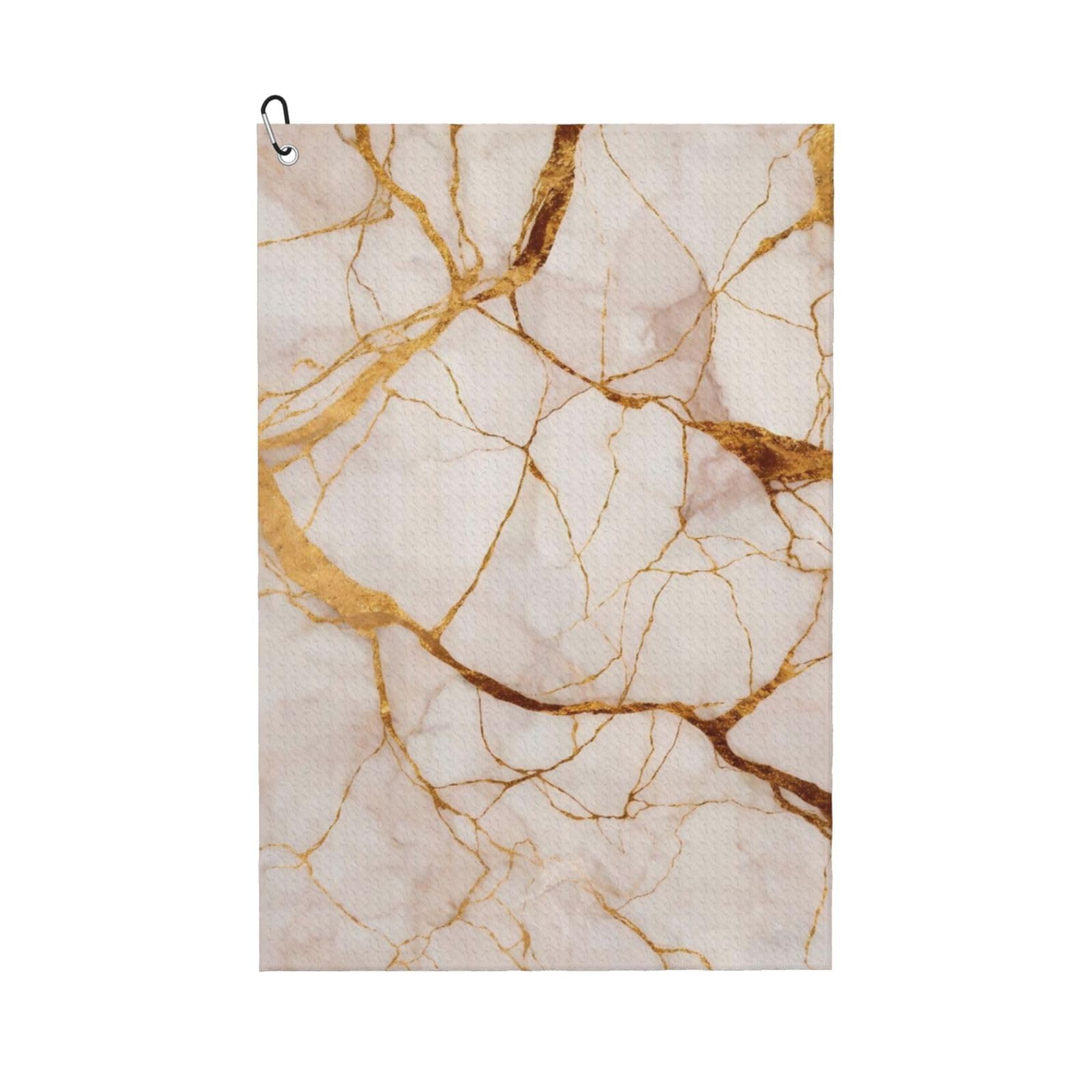 BSDFGSDD Gold Marble Texture White Golf Towel 24 x 16 inches