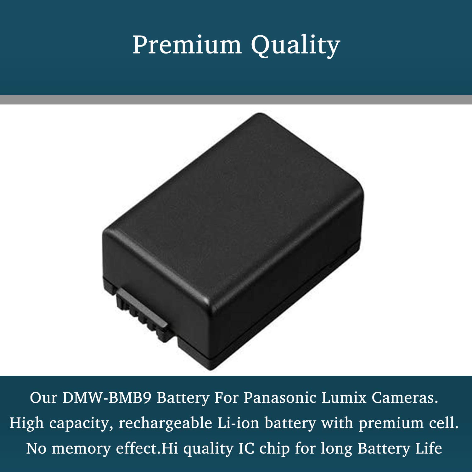 Batteria + Caricabatteria (USB/Auto/Corrente) Per DMW-BMB9 - Foto 6