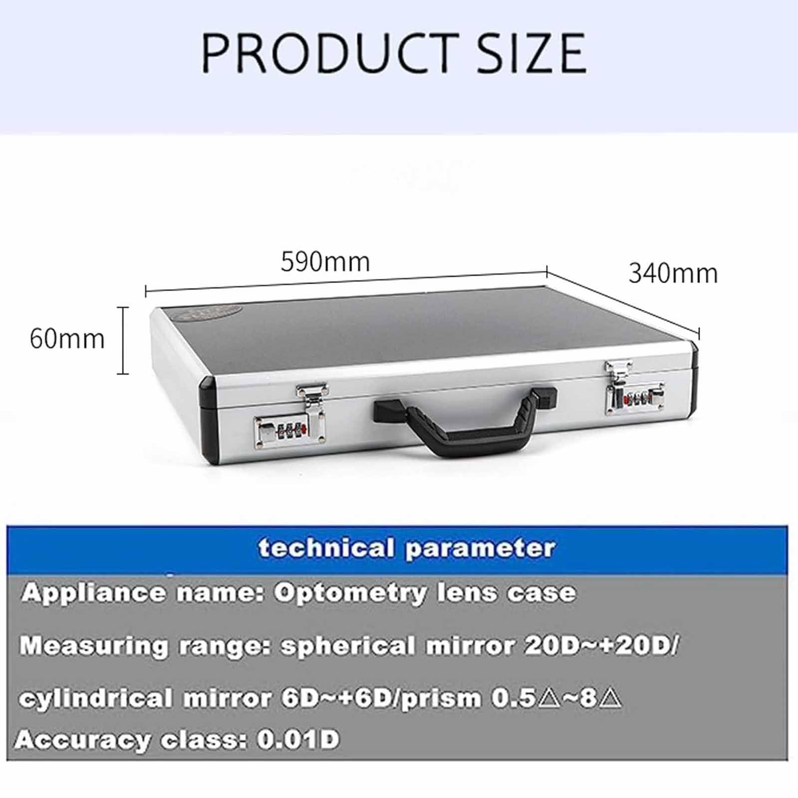 266 Szt. Zestaw Soczewek Próbnych Do Optyki Zestaw Do Optometrii, Akcesoria Do Ochrony Oczu, Aluminiowa Obudowa Z Metalową Obręczą Do Sklepu Optycznego, Centrum Pielęgnacji Wzroku