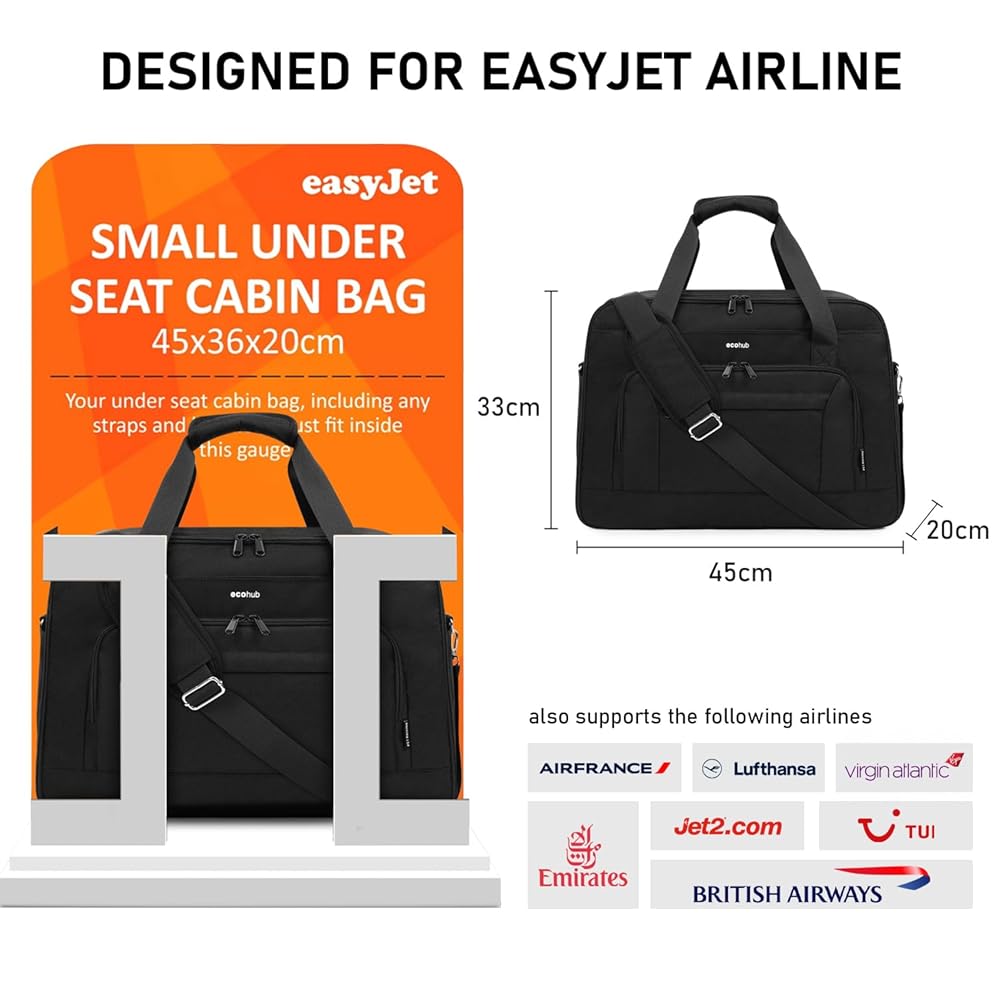 Easyjet Valise Cabine 46x36x20 Valise Cabine Sac De Voyage Pliable