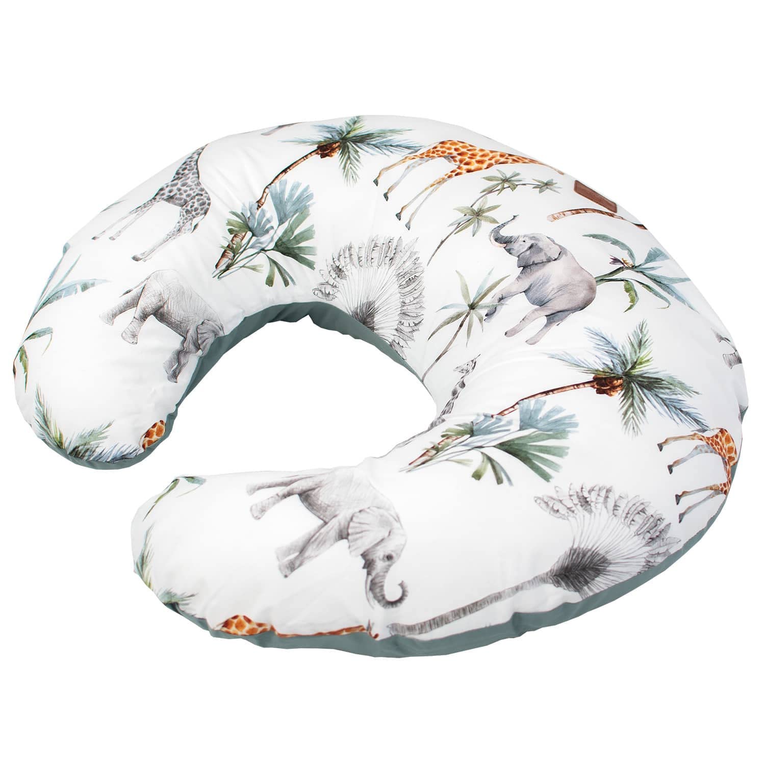 Sevira Kids – Cojín de lactancia ergonómico + funda Safari Made in France